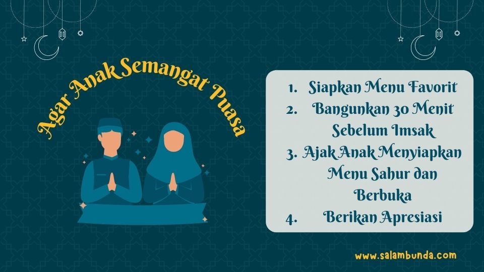 tips menyiapkan anak puasa pertama